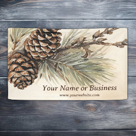 ピネコ素朴ン Woodland Pine Cone Business 横断幕