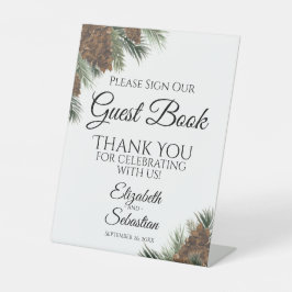 ピネコ素朴ンPlease sign Our Guest Book 台座サイン