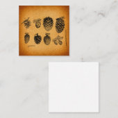 ピネコ素朴ーンパインコーンアートワークアンティークデザイン エンクロージャーカード (正面/裏面)