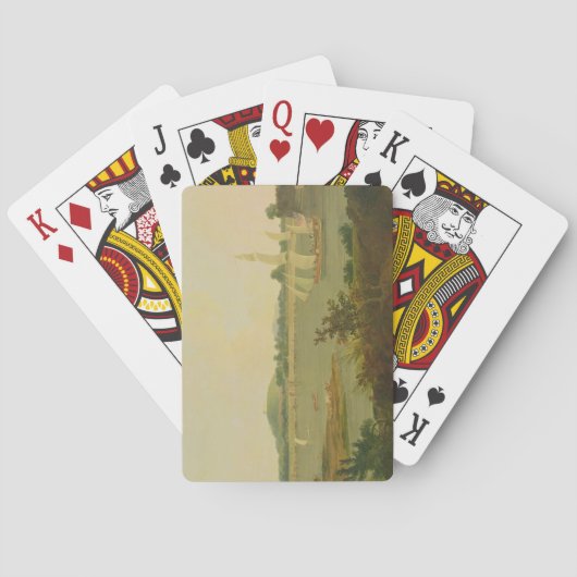 ピネスはガンジス過去モンギル砦を下る トランプ (裏面)