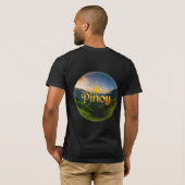 ピノイの誇り:金と緑の国 Tシャツ (裏面フル)