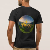 ピノイの誇り:金と緑の国 Tシャツ (裏面)