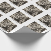 ピノキオと彼の母の唯一の知られた写真 ラッピングペーパー (角)