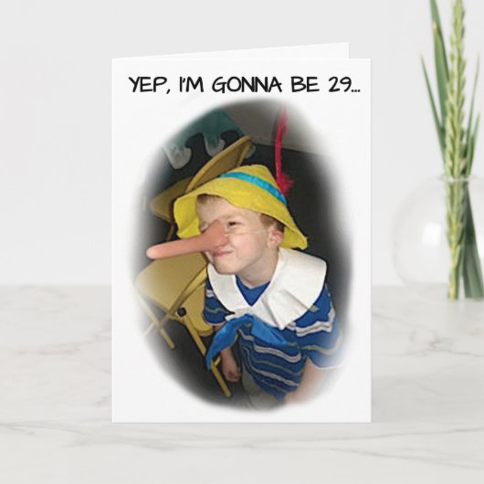 ピノキオ誕生日カード カード (正面)