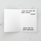 ピノキオ誕生日カード カード (内部)