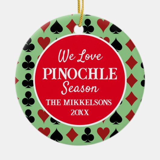 ピノクルの季節が大好き セラミックオーナメント (正面)