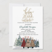 ピノツリー ベイビーシャワー It's Cold Outside 招待状 (正面)