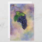 ピノノワインクルードブドウ文房具 便箋 (正面/裏面)