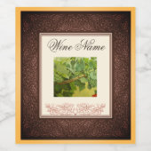 ピノノワールオールドワインラベル ワインラベル (シングルラベル)