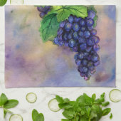 ピノブドゥーレッドワインアートデコールキッチンタオル キッチンタオル (折り畳み)