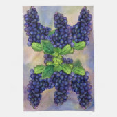 ピノブドックスキッチンタオル赤ワインアートデコール キッチンタオル (縦)