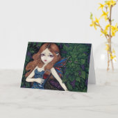 "ピノー(赤)ワイン"の挨拶状 カード (黄色い花)