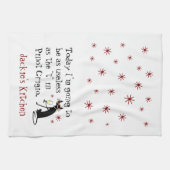 ピノ・グリジオ・ワインのTとして役に立おもしろいたない キッチンタオル (横)