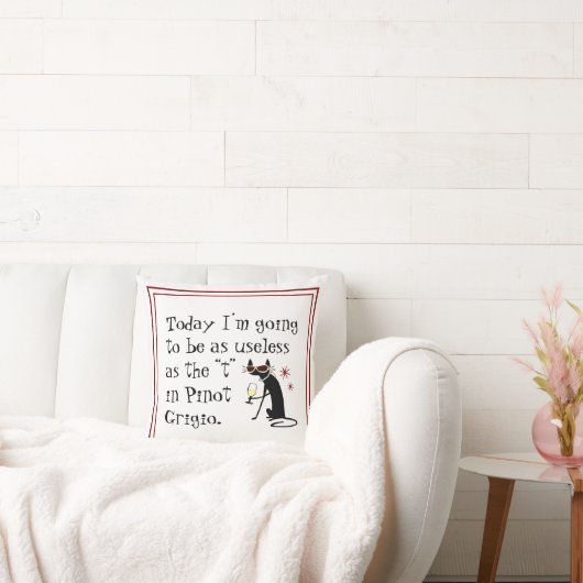 ピノ・グリジオ・ワインのTとして役に立おもしろいたない クッション (ソファ)
