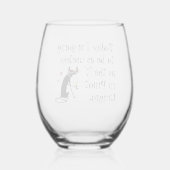 ピノ・グリジオ・ワインのTとして役に立おもしろいたない ステムなしワイングラス (裏面)