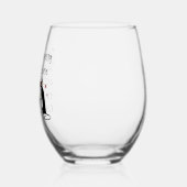 ピノ・グリジオ・ワインのTとして役に立おもしろいたない ステムなしワイングラス (左)