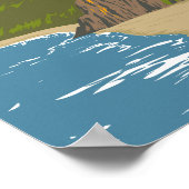 ピパビーチブラジルトラベルアートヴィンテージ ポスター (角)