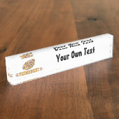 ピパーソナライズされたザ デスクネームプレート (側面)