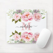 ピパーソナライズされたッかわいらしク赤面フローラ マウスパッド (マウス)