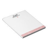 ピパーソナライズされたッエレガントクグリッター ノートパッド (アングル)