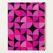 ピパーソナライズされたッカラフルク、バラパターン プランナー手帳 (裏面)