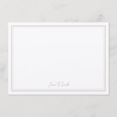 ピパーソナライズされたックシンプルモダン縁ど止 サンキューカード (正面)