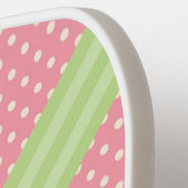 ピパーソナライズされたック名門私立校風のピックボールパドル ピックルボールラケット (左詳細)