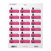 ピパーソナライズされたッフェミニンク白黒蔵書票 ラベル (フルシート)