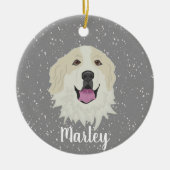 ピパーソナライズされたレ素晴らしネエスバッガー セラミックオーナメント (正面)