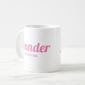 ピパーソナライズされたンクモダンプロフェッショナルボス創始者 コーヒーマグカップ (正面左)