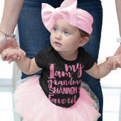 ピパーソナライズされたンクIアムグランマお気に入りの ベビーボディスーツ