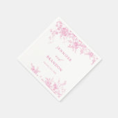 ピビクトリアンッフランスのクフローラ結婚のナプキン スタンダードカクテルナプキン (角)