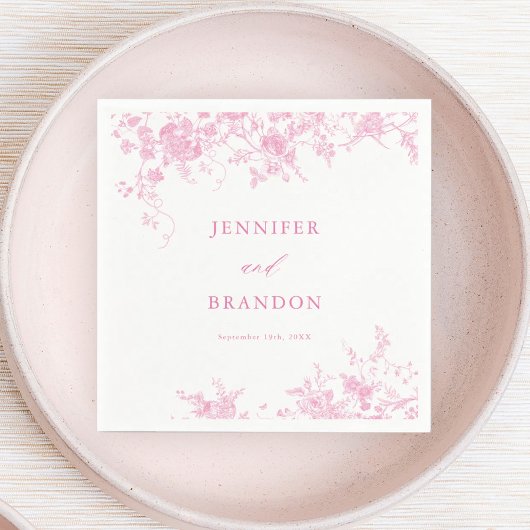 ピビクトリアンッフランスのクフローラ結婚のナプキン スタンダードカクテルナプキン