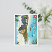 ピピアイランドタイランドヴィンテージ旅行 ポストカード (スタンド正面)