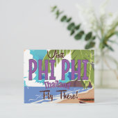 ピピタイランドヴィンテージ旅行ポスター ポストカード (スタンド正面)