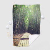 ピファイヤトレイルバンブーフォレストマウイハワイHALEAKALA ゴルフタオル (インサイチュ)