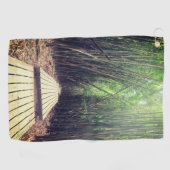 ピファイヤトレイルバンブーフォレストマウイハワイHALEAKALA ゴルフタオル (横)