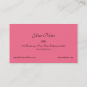 ピファンシーンクビクトリアンスタイルヴィンテージ名刺 名刺 (裏面)