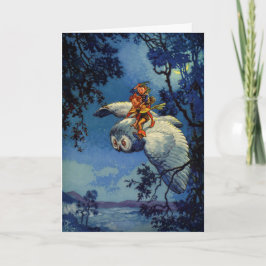 ピプキンザ小妖精や小人ヴィンテージチルドレンズブックファンタジーアート シーズンカード