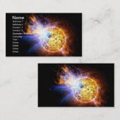 ピプチーク星が巨大フレアNASAを解放 名刺 (正面/裏面)