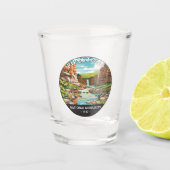 ピペストーンナショナルモニュメントミネソタサークル ショットグラス (正面)