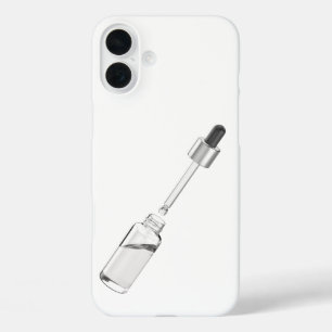 ピペット付きガラスのドロッパーボトルを開く iPhone 16 PLUSケース