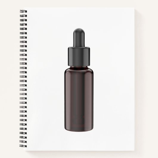 ピペット付きガラスドロッパーボトル ノートブック (正面)