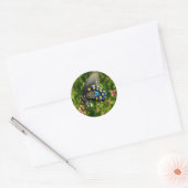 ピペバインアゲハチョウ蝶シール ラウンドシール (封筒)