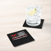 ピペファイターギフトおもしろい配管工 スクエアペーパーコースター (インサイチュ)