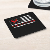 ピペファイターギフトおもしろい配管工 スクエアペーパーコースター (アングル)