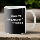 ピボットテーブルで夢を見る – 黒グラデーション コーヒーマグカップ