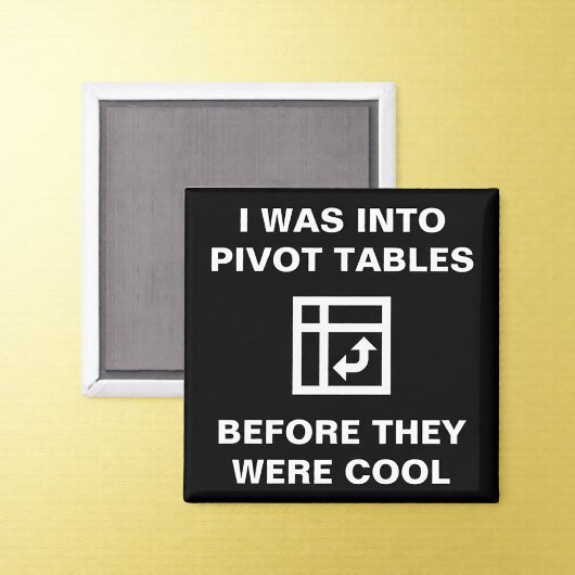 ピボットテーブル会計Officeユーモア磁石 マグネット