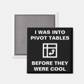 ピボットテーブル会計Officeユーモア磁石 マグネット (正面/裏面)