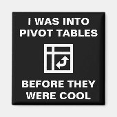 ピボットテーブル会計Officeユーモア磁石 マグネット (正面)